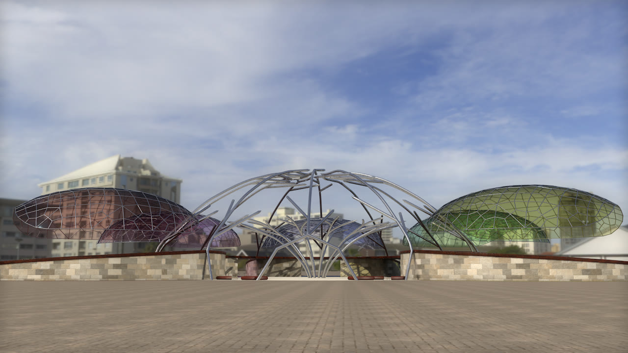 3D-Visualisierung der Event-Location — Ausstellungsfläche