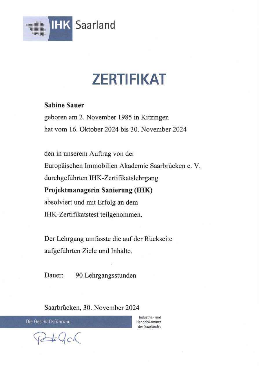 IHK — EIA-Zertifikat — Zertifikate & Weiterbildungen